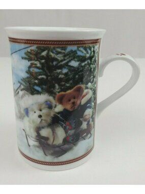 Boyds Bear Collector Mugs Hittin' The Slopes Danbury Mint Coffee Cup